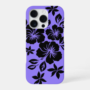 Coque iPhone 16 Pro Lilikoi Hibiscus Floral Hawaïen Lavande