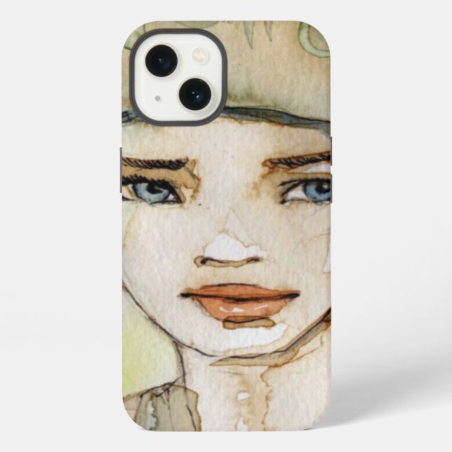 Coque iPhone L'illusion d'une belle fille délicate (Verso)