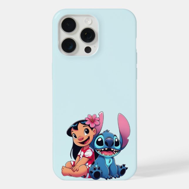 Coque iPhone Lilo et Stitch Tropical Fun : (Verso)