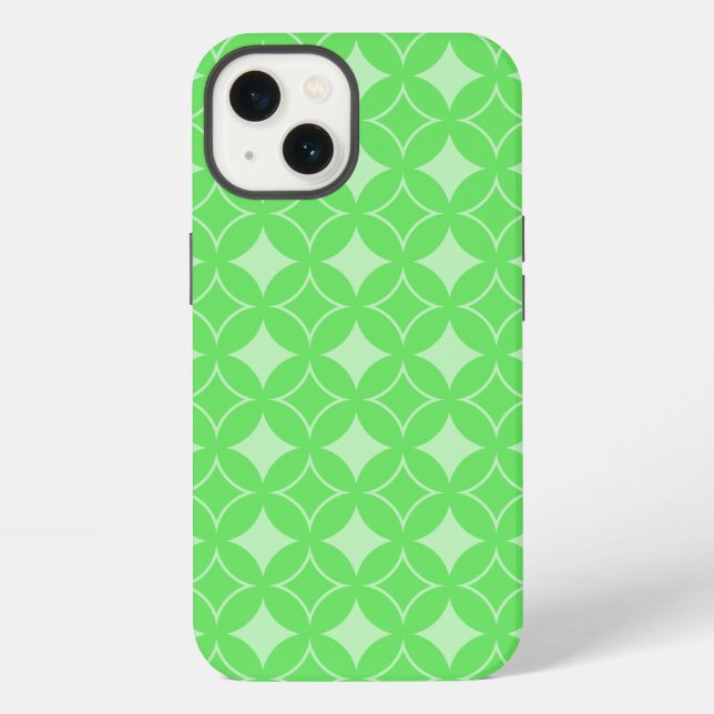 Coque iPhone Lime green shippo pattern (Verso)