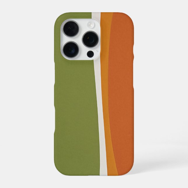 Coque iPhone linea media terracotta (Verso)