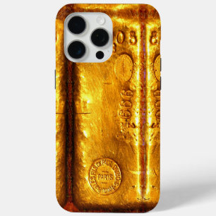 Coque iPhone 15 Pro Max Lingot d'or
