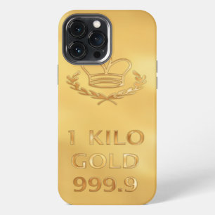 Etui iPhone 13 Pro Max Lingot d'or en barre imprimé