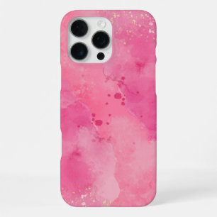 Coque iPhone 16 Pro Max Linktree Aquarelle Rose
