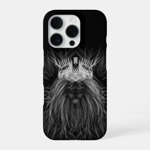 Coque iPhone 16 Pro Lion avec monogramme de couronne