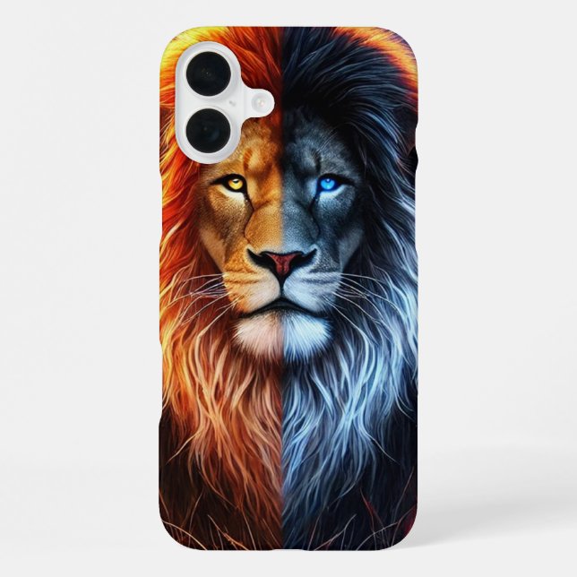 Coque iPhone Lion Design Téléphone (Verso)