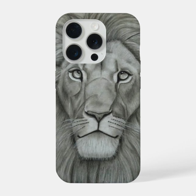 Coque iPhone Lion Majestueux (Verso)