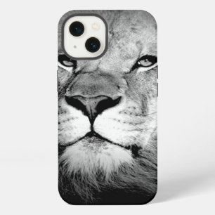 Etui iPhone 13 Lion Noir & Blanc