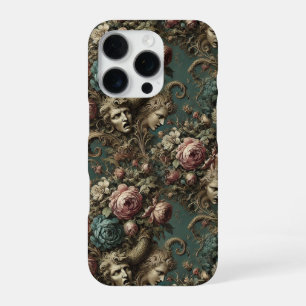 Coque iPhone 16 Pro Litanie d'Aristocrates - Design floral gothique