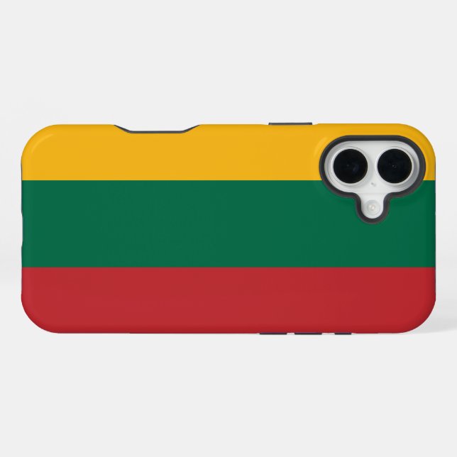 Coque iPhone Lithuania Flag (Verso Horizontal)
