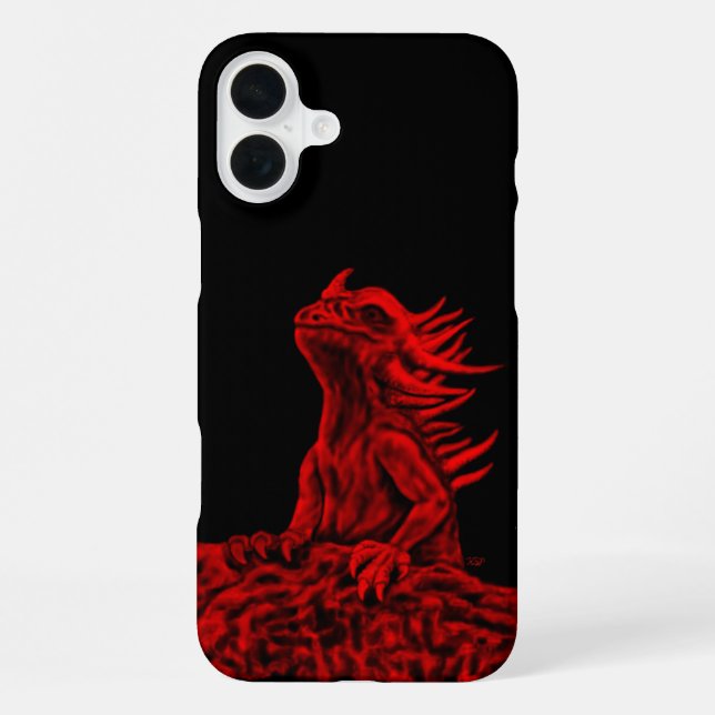 Coque iPhone Little red Dragon (Verso)