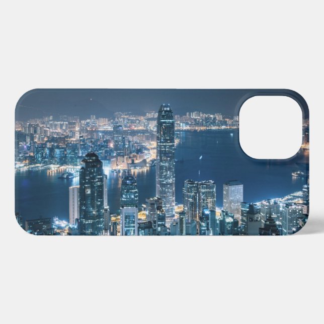 Coque iPhone Littoral | Île de Hong Kong, Asie (Verso Horizontal)