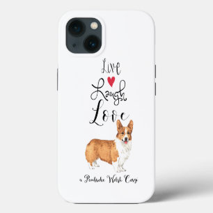 Etui iPhone 13 Live Laugh Love a Pembroke Welsh Corgi