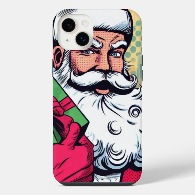 Coque iPhone Livre de bande dessinée Père Noël/Noël (Verso)
