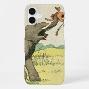 Coque iPhone 16 Plus Livre de dessin d'histoire d'éléphant