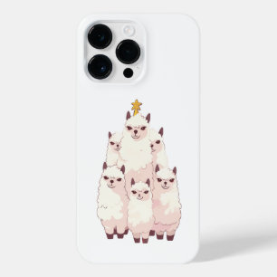 COQUE POUR POUR iPhone 14 PRO MAX LLAMA ARBRE DE NOËL
