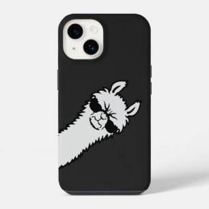 Coque Pour iPhone 14 Llama En Colère Regard Féroce Coin Lunettes De Sol