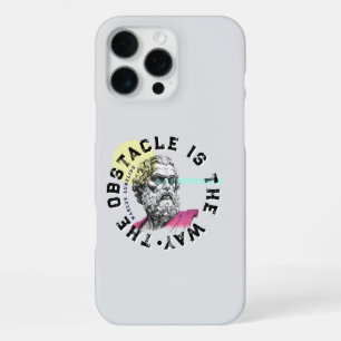 Coque iPhone 16 Pro Max L'Obstacle Est La Voie – Citation de Marc Aurèle