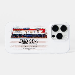 Coque iPhone 16 Pro Locomotive EMD SD-9 Livrée du 250e anniversaire de
