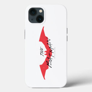 Etui iPhone 13 Logo Batman manuscrit de chaume