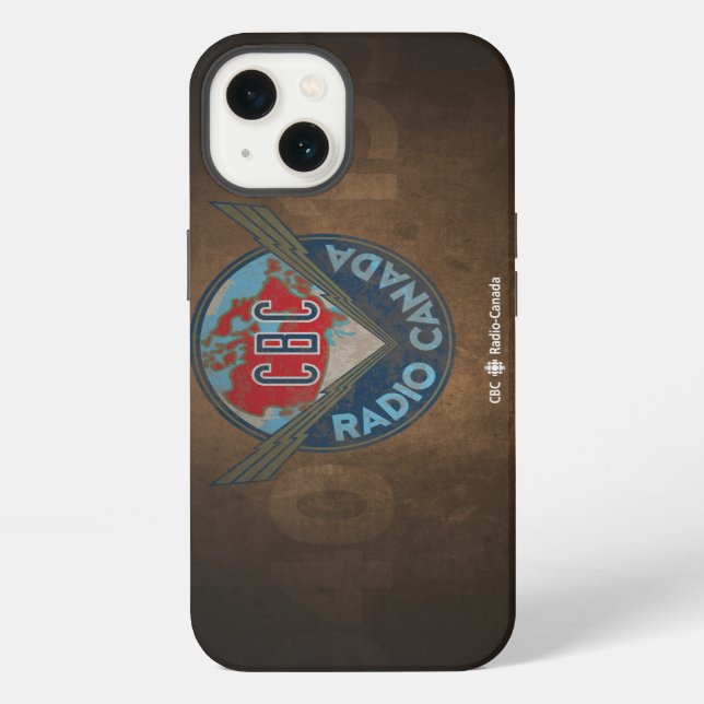 Coque iPhone Logo CBC des années 1940 (Verso)