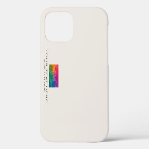 Coque iPhone 12 Logo d'affaires Modèle personnalisable Élégant Bei