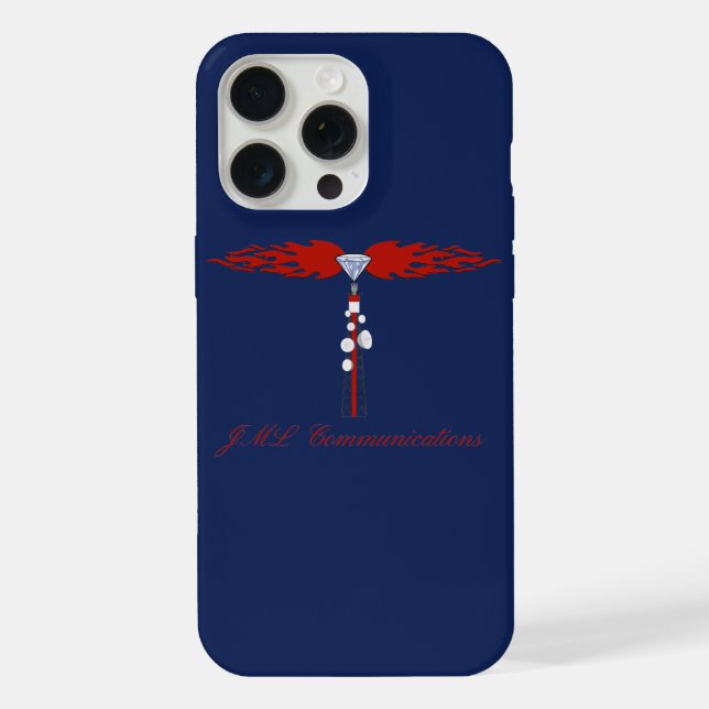 Coque iPhone Logo de la tour de communication JML (Verso)