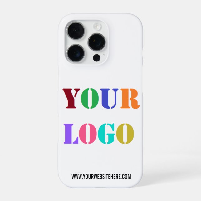 Coque iPhone Logo de l'entreprise personnalisée et Modèle de co (Verso)