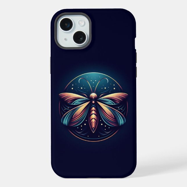 Coque iPhone Logo de luciole amusant (Verso)