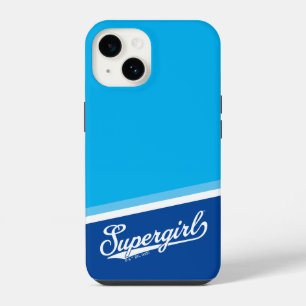 Coque Pour iPhone 14 Logo de nom de baseball toute étoile Supergirl