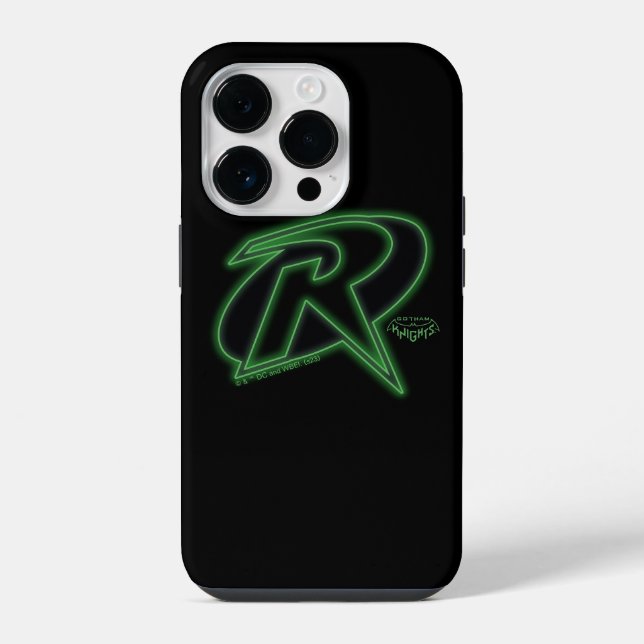 Coque iPhone Logo de Robin des Gotham Knights (Verso)