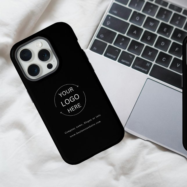 Coque iPhone Logo d'entreprise Nom de l'entreprise Site Web Noi (Créateur téléchargé)