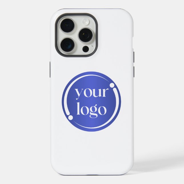 Coque iPhone Logo d'entreprise professionnel moderne simple (Verso)