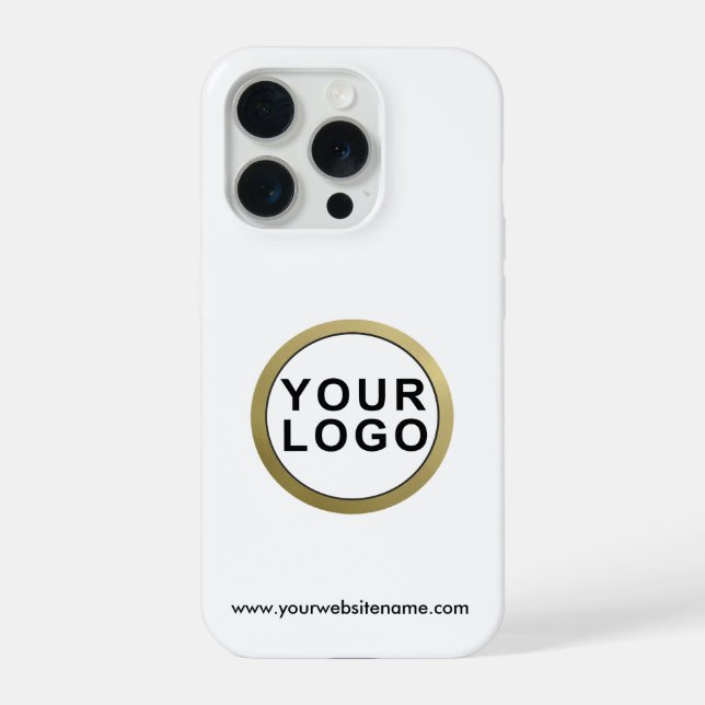 Coque iPhone Logo d'entreprise Simple Moderne (Verso)