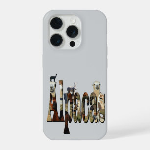 Coque iPhone 15 Pro Logo d'image d'alpaga avec des alpagas