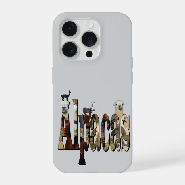 Coque iPhone Logo d'image d'alpaga avec des alpagas (Verso)