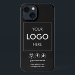 Etui iPhone 13 Logo Médias sociaux Coque BusinessiPhone<br><div class="desc">Ajoutez votre logo.</div>
