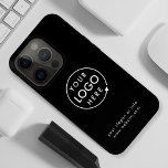 Coque iPhone 15 Pro Logo Minimaliste<br><div class="desc">A simple custom black business template in a minimalist style which can be easily updated with your company logo and text. If you need any help personalizing this product,  please contact me using the message button below and I'll be happy to help.</div>