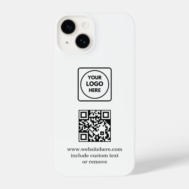 Coque iPhone Logo QR Code Business Promo iphone case (Verso)