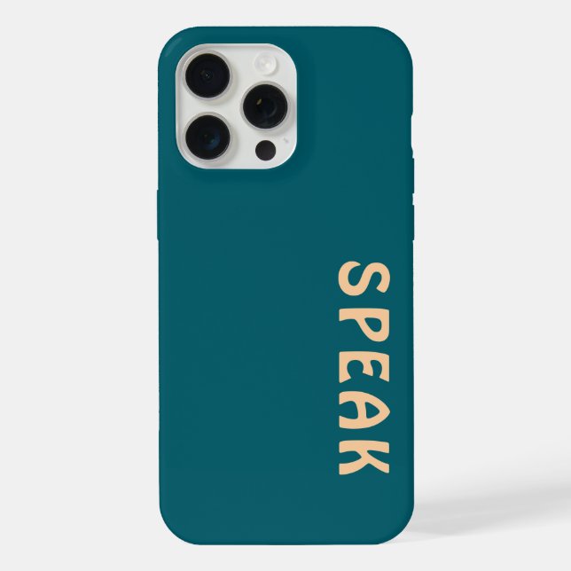 Coque iPhone Logo SPEAK (Verso)