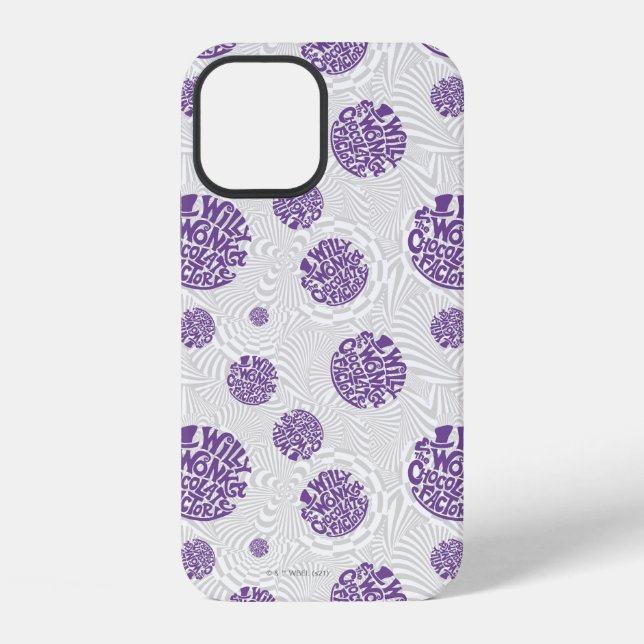 Coque iPhone Logo Willy Wonka Psychedelic Graphisme (Verso)