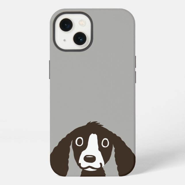 Coque iPhone Long Oreilles Chien mignon Espagnol (Verso)