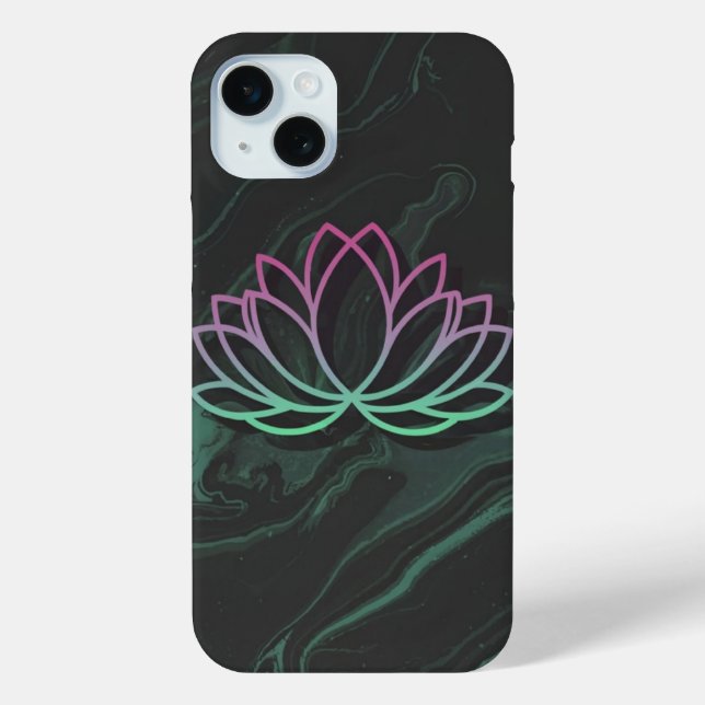 Coque iphone Lotus Design Mindfulness (Verso)