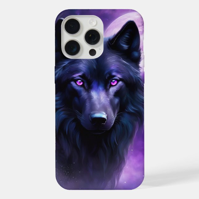 Coque iPhone Loup - (Verso)