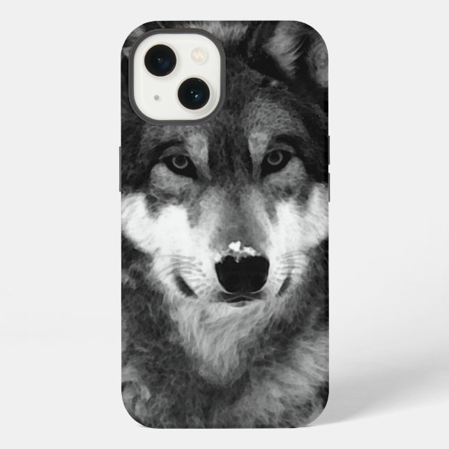 Coque iPhone Loup (Verso)