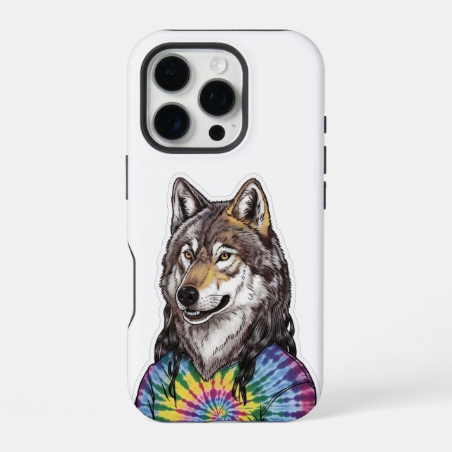 Coque iPhone Loup de Jerry Garcia (Verso)