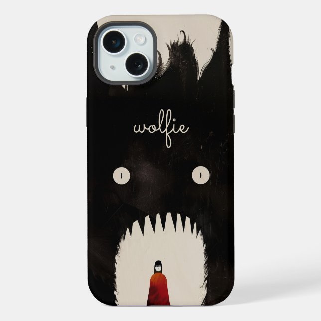 Coque iPhone Loup et le Petit Chaperon Rouge (Verso)