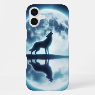 Coque iPhone 16 Plus Loup et Lune