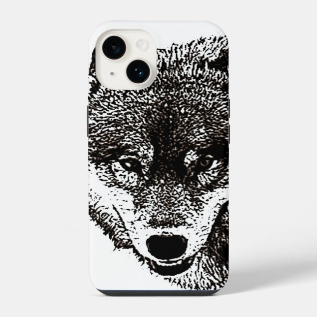 Coque iPhone Loup sauvage (Verso)