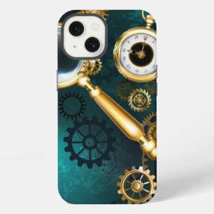 Etui iPhone 13 Loupe en style Steampunk